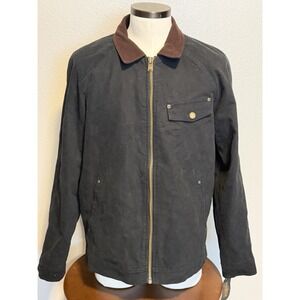 NWT Pendleton Mens Big Sky Flathead Dry Goods Canvas Black Jacket Barn Coat sz.L
